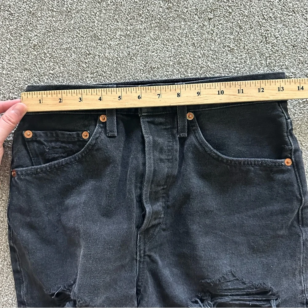RE/DONE 50s‎ Cutoff Shorts High Waist in Black Size 26